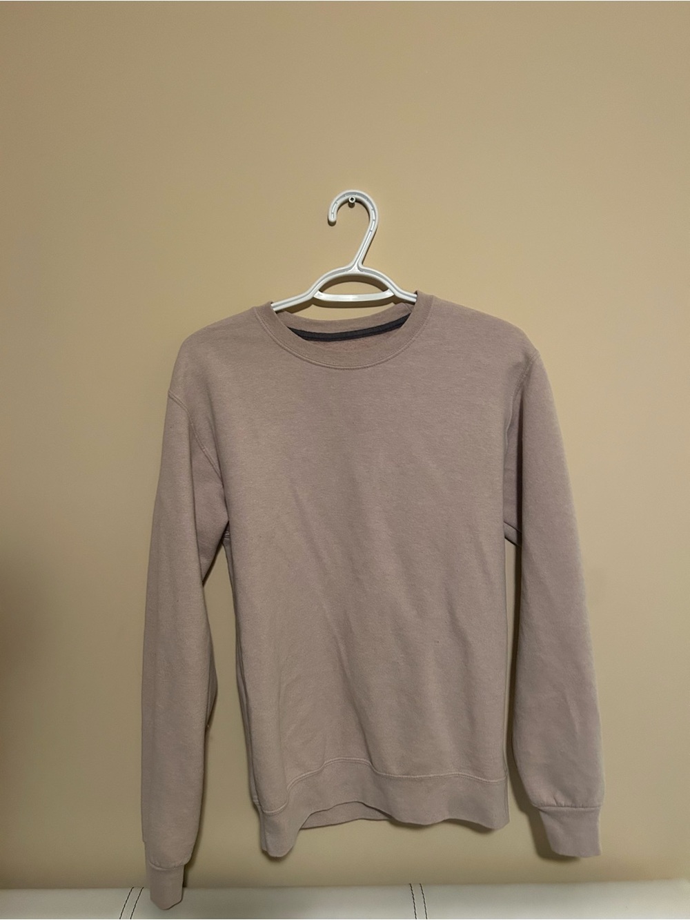 Fruit of the Loom Sweatshirt in Tan with Black Trim
